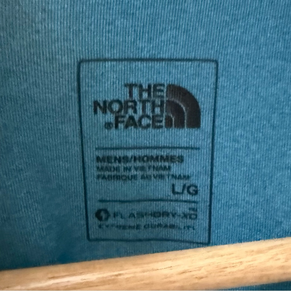 The North Face Women’s Quarter Zip Teal Blue Black Running Pullover! Large! - Picture 3 of 4